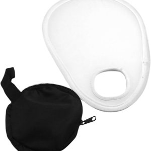 Camera Flash Diffuser with Storage Bag, Adjustable Translucent Diffusers fits Over The Camera Lens, Portable Foldable Speedlight Flash Diffuser Reflector(Color:White - 1 pc)