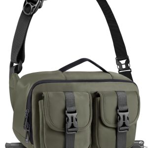 Camera Sling Bag,DSLR Camera Bag with Tripod Holder,Waterproof Camera Shoulder Crossbody Bag for Photographers(Green)