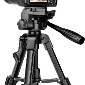 Mini Tripod for Camera, 25" Tabletop Camera Tripod, Portable Travel Tripod with Phone/Tablet Holder, Lightweight Aluminum Tripods for DSLR Phone Spotting Scope